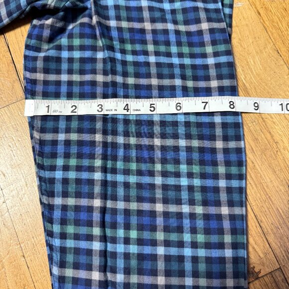 Ledbury Mens Blue Plaid Long Sleeve Button Down Size Medium - Picture 8 of 8